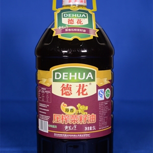 德花牌原香壓榨菜籽油5升